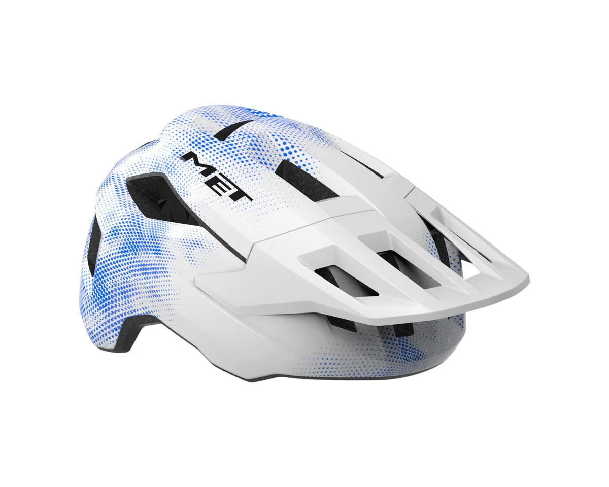 Met Shelter Youth Helmet (White/Blue) (Universal Youth)